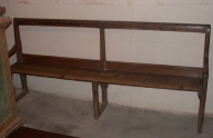 Paire de bancs de fidèles