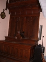 Ensemble de l'autel de la Vierge : autel, gradin d'autel, baldaquin d'autel, degré d'autel