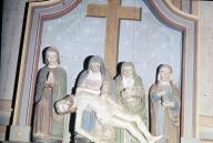 Groupe sculpté (d'applique, petite nature) : déploration