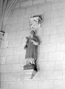Statue (d'applique) : saint Laurent, église paroissiale Saint-Sixte (Limerzel)