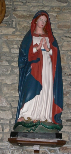 Statue : Vierge de l'Immaculée Conception, église paroissiale Saint-Martin (Javené)