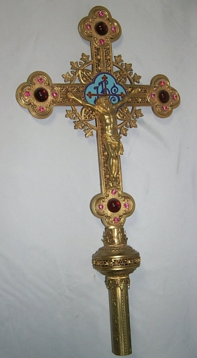 Ensemble de 2 croix de procession (Guipry fusionnée en Guipry-Messac en 2016)