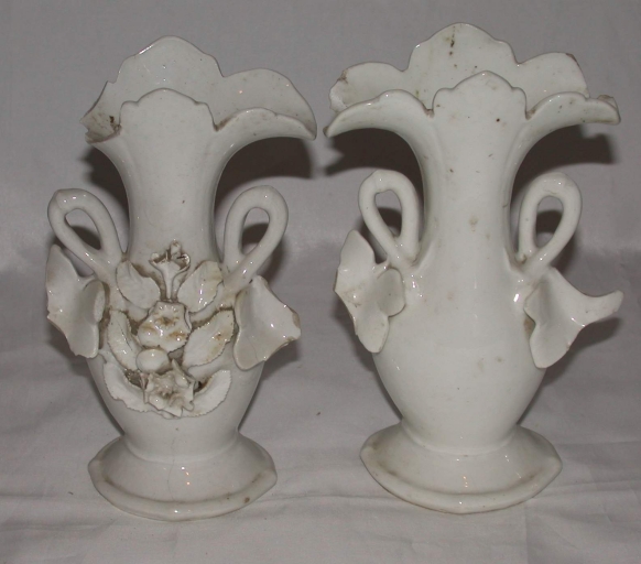 Paire 1 de vases à fleurs