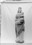 Statue (petite nature) : Vierge à l'Enfant, chapelle de Locmaria (Guiscriff)