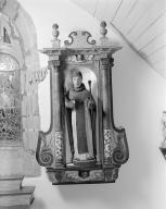 Statue (petite nature) : saint Gildas, chapelle Saint-Gildas (Pont-Scorff)