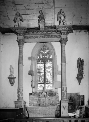 Ensemble des autels du Rosaire et de saint Joseph : autels, retables
