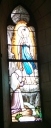 Verrière à personnages de la baie 9 : Apparition de la Vierge à Bernadette Soubirous
