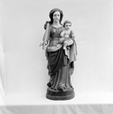 Statue (statuette, d' applique) : Vierge à l'Enfant (1), chapelle Notre-Dame-de-la-Clarté (Plonévez-Porzay)