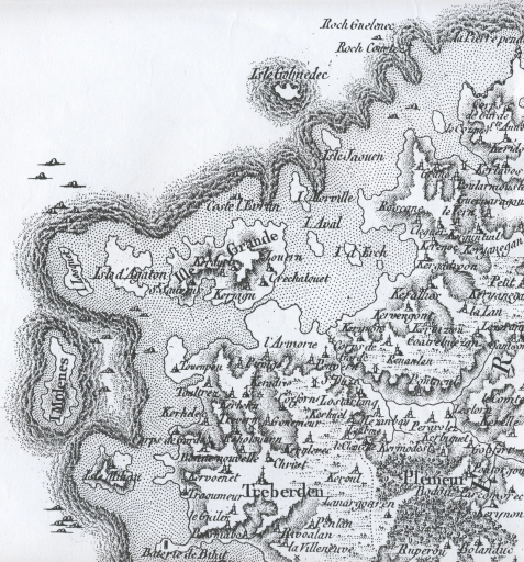 Les moulins sur la commune de Trégastel