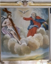Tableau et cadre : Trinité, église paroissiale Saint-Pierre (Dompierre-du-Chemin fusionnée en Luitré-Dompierre en 2019)