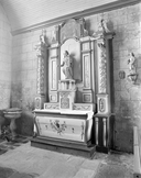 Autel, retable, tabernacle, gradin d'autel (autel secondaire, autel tombeau, retable architecturé) : de la Vierge, église paroissiale Saint-Gilles (Plonéis)