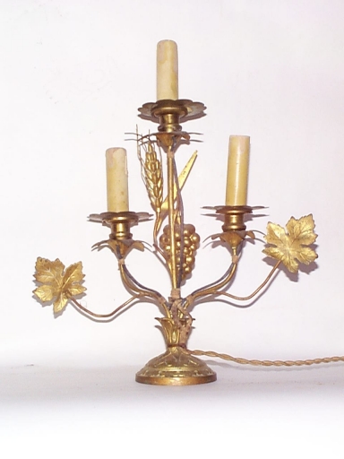 Paire 2 de chandeliers d'autel