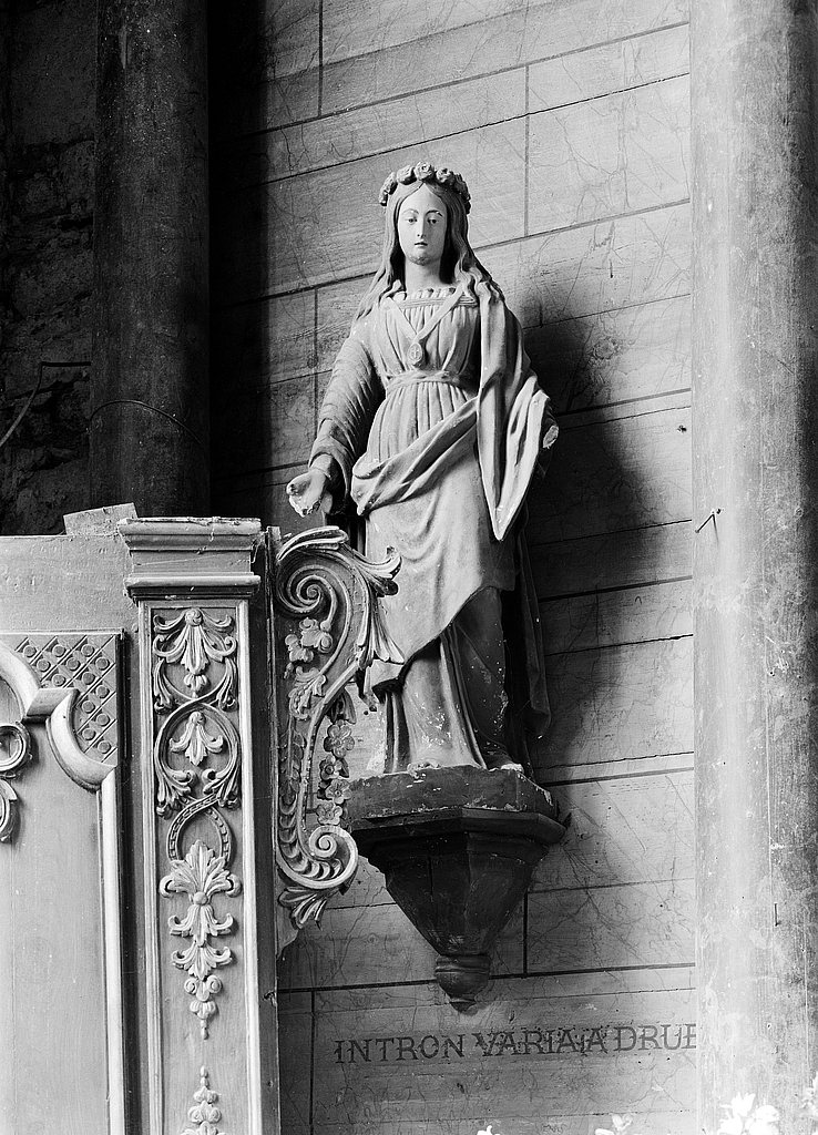 Statue (petite nature) : Vierge dite Notre-Dame de Grâce, église paroissiale Saint-Jérôme (Cast)