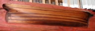 Maquette demi-coque d'un trois-mâts