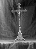 Croix d'autel, chapelle Saint-Molvan (Cléguérec)