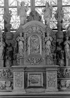 Tabernacle, gradin (2), chapelle Sainte-Marie-du-Menez-Hom (Plomodiern)
