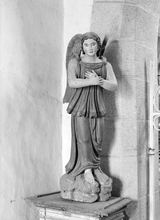 Ensemble de 2 statues : Anges orants, église paroissiale Notre-Dame (Campénéac)