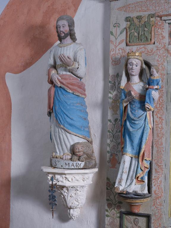 Statue : Saint Marc, chapelle Notre-Dame de Cartudo (Pluherlin)