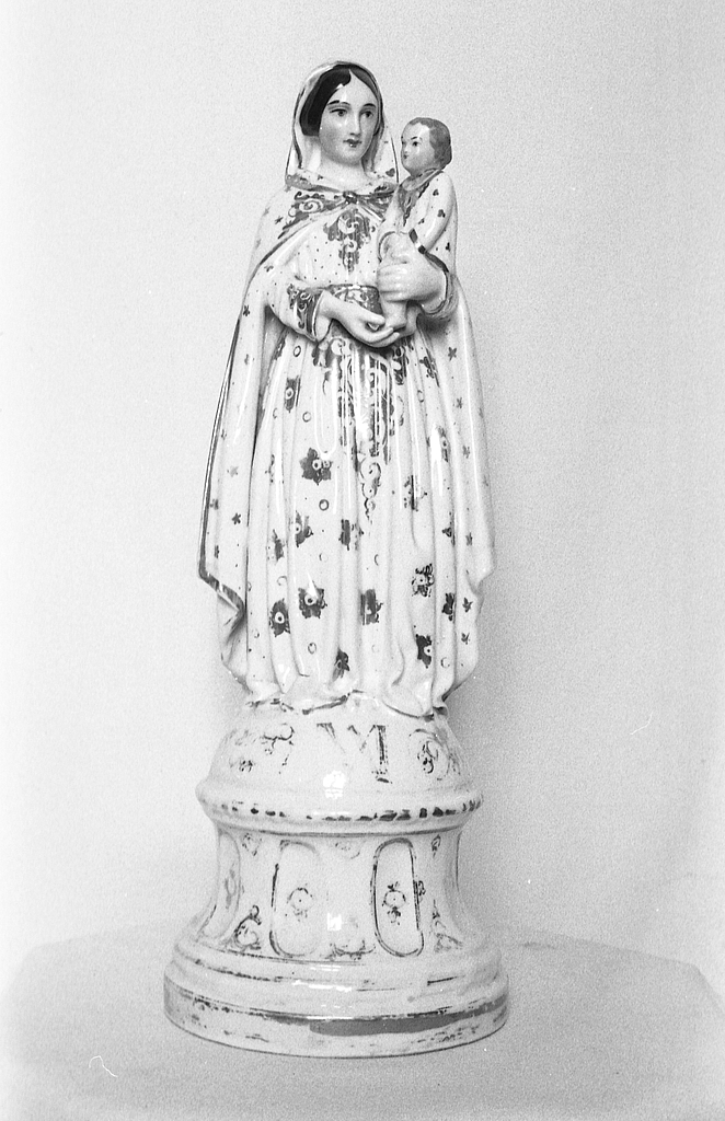 Statue (statuette) : Vierge à l'Enfant (1), église paroissiale Notre-Dame (Le Quiou)