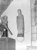 Statue (petite nature, d'applique) : saint Mélaine, chapelle Saint Melaine (Lanvénégen)