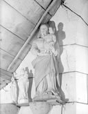 Statue (d'applique, petite nature) : Vierge à l'Enfant, chapelle Sainte-Marie (Caden)