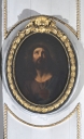 Paire de tableaux et leur cadre : le Christ et Marie-Madeleine, en médaillon