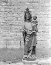 Statue : Vierge à l'Enfant, Saint-Sauveur-le-Bas (Plémet)
