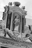 Statue (petite nature) : vierge à l'enfant, église paroissiale Saint-Tugdual (Baulon)
