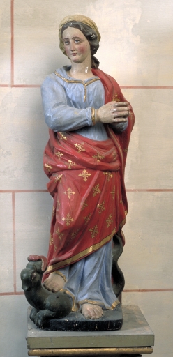 Statue sur culot : sainte Marguerite