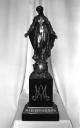 Statue (statuette) : immaculée conception (1), prieuré Saint-Martin, église paroissiale de bénédictins (Tremblay fusionnée en Val-Couesnon en 2019)