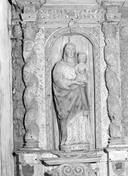 Statue (petite nature, d'applique) : Vierge à l'Enfant, chapelle et fontaine Saint-Urlo (Lanvénégen)