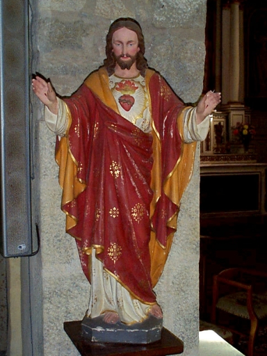 Statue (petite nature) : Sacré Coeur