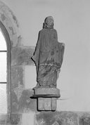Statue (petite nature) : saint Albaud, chapelle Saint-Albaud (Berné)