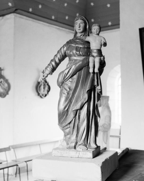Statue de procession (petite nature) : Vierge à l'Enfant, chapelle Notre-Dame (Baden)