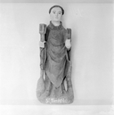 Statue (d'applique, demi-nature) : saint Tinidic, chapelle Saint Gildas (Cast)