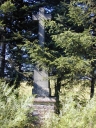 Croix de mademoiselle Salmon, route départementale 38, près de la Garenne (Maxent)
