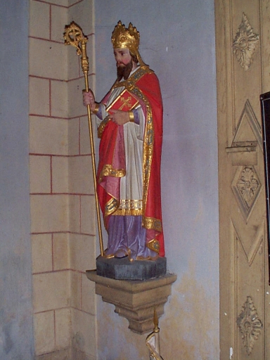 Statue (petite nature) : saint évêque