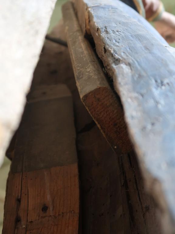 Statue : sainte Catherine d'Alexandrie, église paroissiale Saint-Agapit (Plouégat-Guérand)