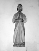 Statue (d'applique, petite nature) : saint non identifié, chapelle Saint-Gildas (Malguénac)