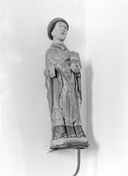 Statue (petite nature, d'applique) : saint Maudez, église paroissiale Saint-Adrien (Persquen)