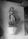 Statue : Sainte Marguerite, chapelle Saint-Tudec (Poullaouen)