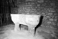Fonts baptismaux, église paroissiale Saint-Gervais, Saint-Protais (Guenroc)