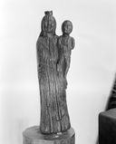 Statue : Vierge à l'Enfant, église paroissiale Sainte-Croix (La Croix-Helléan)