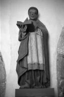 Statue (d'applique, petite nature) : saint Herbot, église paroissiale Saint-Paban (Pouldreuzic)
