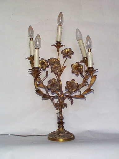 Paire 2 de chandeliers d'autel