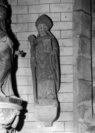 Statue (petite nature, d'applique) : saint Maudez, chapelle Sainte-Marie-du-Menez-Hom (Plomodiern)