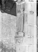 Statue : saint Augustin, chapelle Saint-Fiacre (Le Faouët)