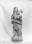 Statue (d'applique, petite nature) : Vierge à l'Enfant, chapelle Sainte-Hélène et Sainte-Ursule (Plouray)