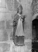 Statue de saint Germain, église paroissiale Saint-Gervais, Saint-Protais (Guenroc)