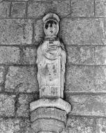 Statue (d'applique) : saint Magloire (1), église paroissiale Saint-Magloire (Mahalon)